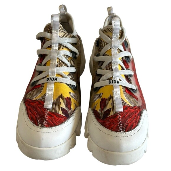 Christian Dior D Connect Chunky Floral Slip on Lace Sneaker 07-10N Size 37-38 - Picture 7 of 16
